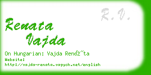 renata vajda business card